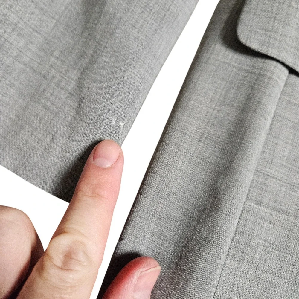 Ralph Lauren Wool Sport Coat Blazer Suit Jacket Lined Stretch‎ Mens 42L Gray